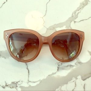 Celine Audrey 55mm Opaque Rose Sunglasses